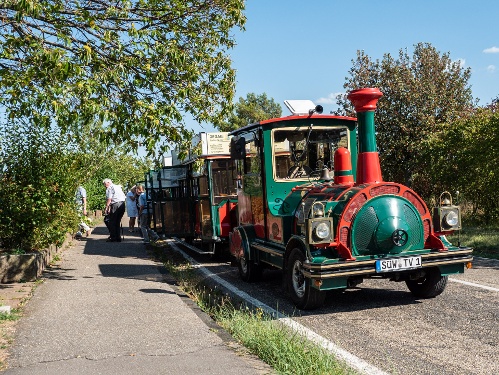 Start zur Weinbergfahrt mit dem Schoppenbähnel